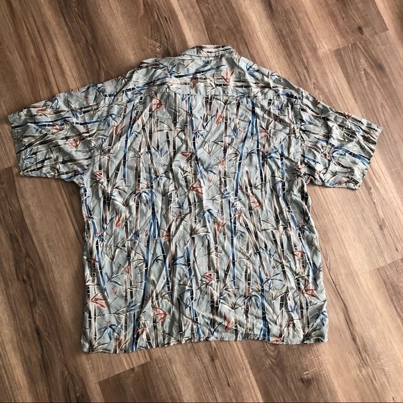 Men’s Moda Campia Moda bamboo print short sleeve button up shirt size XXL - Picture 5 of 5